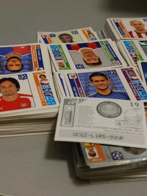 Panini Champions League 2014-2015 μεταχειρισμένα αυτοκόλλητα 1000+ τεμάχια