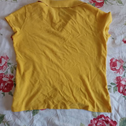 Benetton T-shirt used, yellow, size S