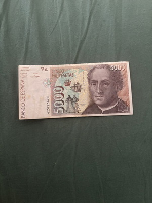 5000 Pesetas banknote