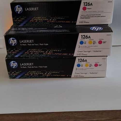 HP 126A toner set of 7 sealed new