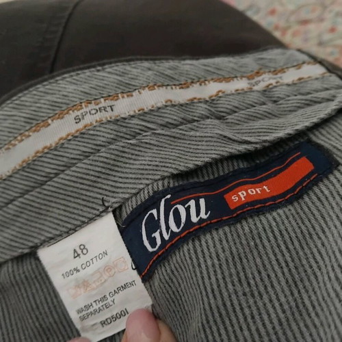 Glou men's five-pocket pants like new, brown, size XL