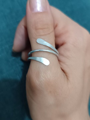 Silver Adjustable Handmade Ring Minimal Elegant