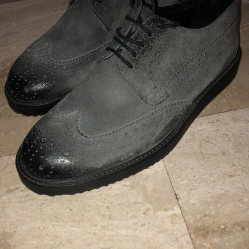 Antony Morato Shoes New No.41 Gray Anthracite Suede Matte Leather