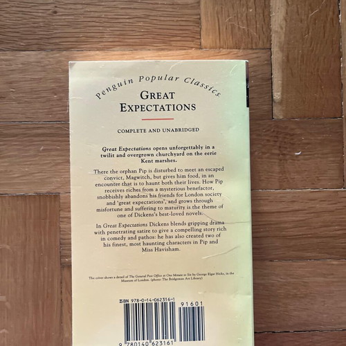 Great Expectations by Charles Dickens used, English Penguin Popular Classics