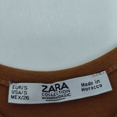 Zara cotton asymmetrical mustard long dress boho chic small used
