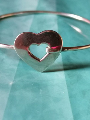 Silver 925 heart bracelet new