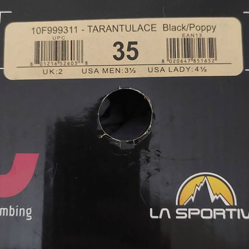 La Sportiva Tarantulace climbing shoes size 35, like new