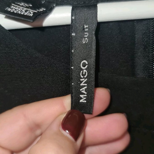 Mango minimal short black dress like new