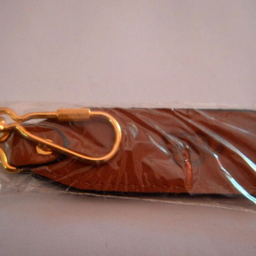 Leather keychain Olympic Airways new