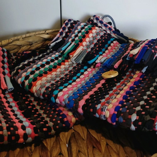 Handmade clutch bag like new, multicolored