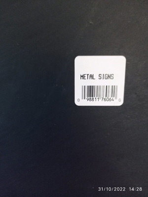 Titanic metal poster used