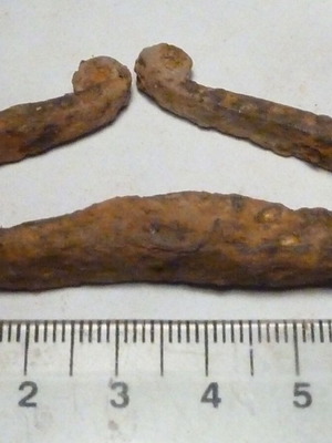 Iron hand-forged flint striker used