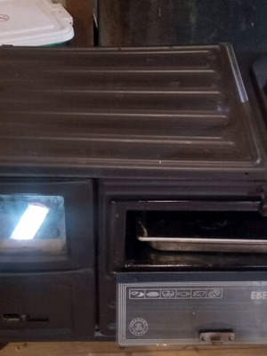 Wood stove with mini oven new, 60 sqm, 80×42 cm