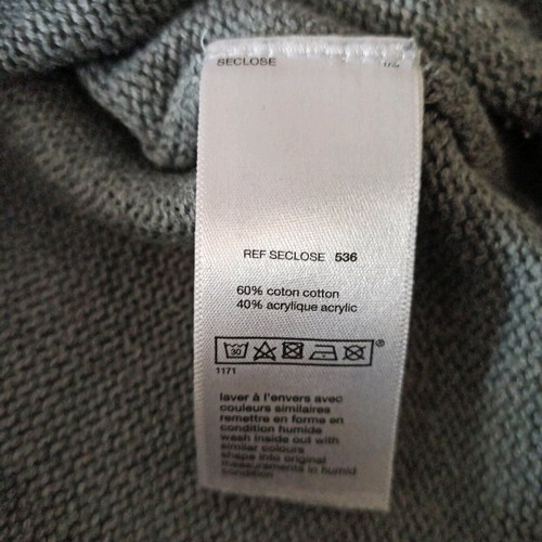 Men's gray pullover L-XL like new
