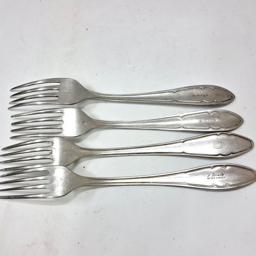 Petko Denev forks set of 4 used, vintage stainless steel
