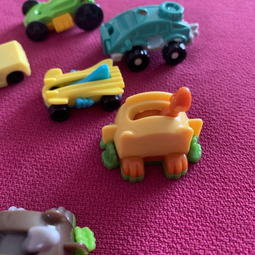 Kinder toy cars used in excellent condition