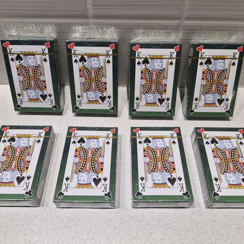 Playing card set new, pack of 8