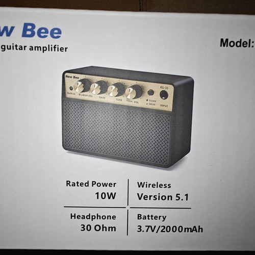 New Bee Guitar Amplifier KG-10 new, 10W, Bluetooth, USB-C