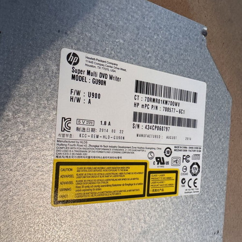 HP 15-r116nv DVD RW Drive SATA 9.5mm like new