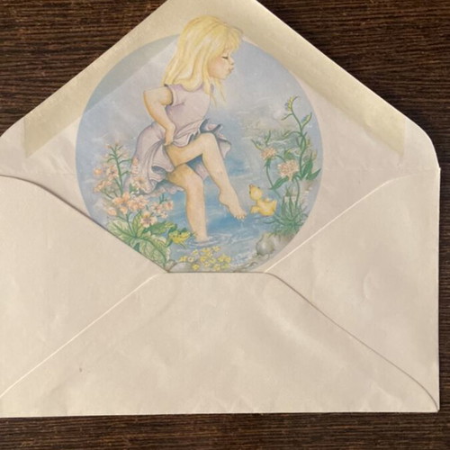 Vintage retro letter writing paper and envelope by Sarah Kay