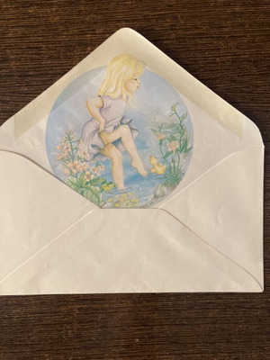 Vintage retro letter writing paper and envelope by Sarah Kay
