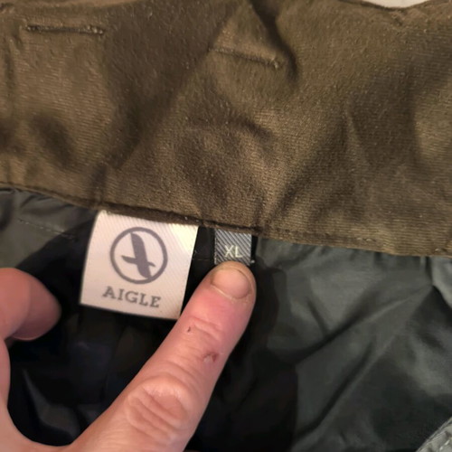 Aigle woodcock pants used, size XL with knee wear