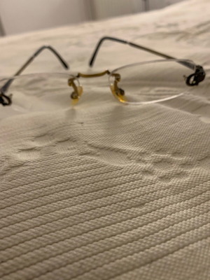 Gucci GG 2223 62M Rimless Eyeglasses Vintage Condition Gold Tone