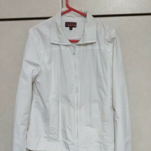 Women's Windbreaker Jacket Size M New, White