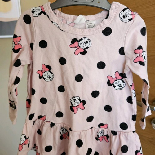 Dress 9-12 months used, cotton thin shirt