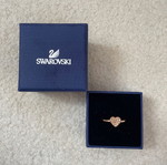 Δαχτυλίδι Swarovski καρδιά rose gold με κρυστάλλους μεταχειρισμένο