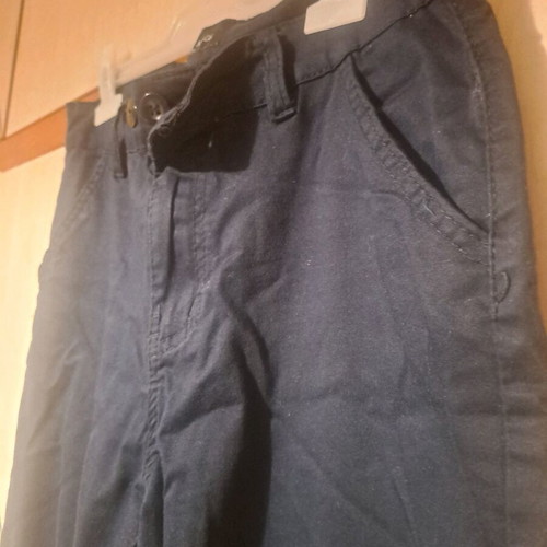 Dark blue pants used, size 44, slim fit