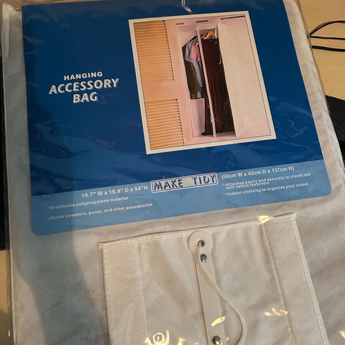 Make Tidy hanging closet organizer bag new