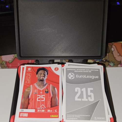 Euroleague 2026 Panini Sticker Case new, 3D printed