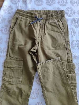 Du Pareil boys' pants, green, slim fit