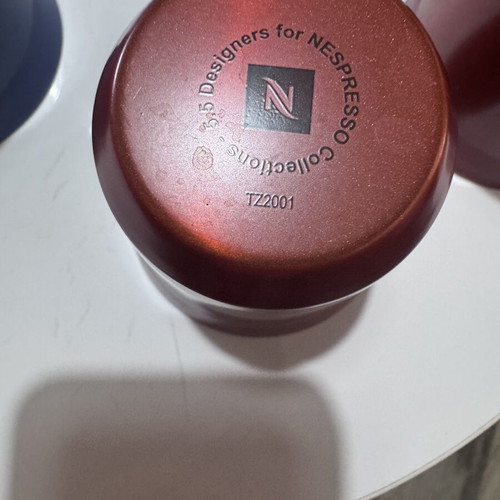 Pixie glass 160ml red Nespresso like new