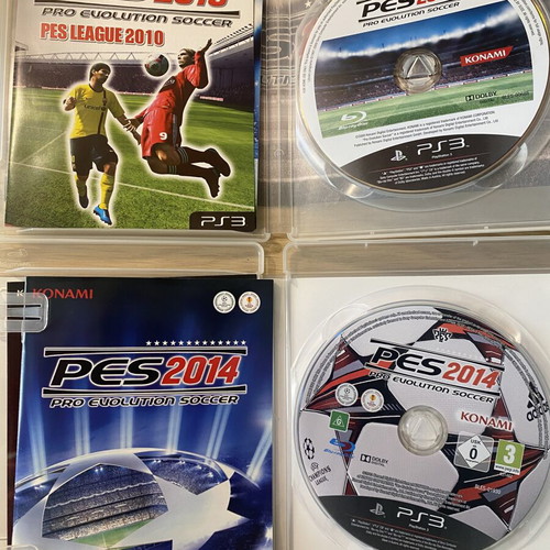 Pro Evolution Soccer games for PlayStation 3, pack of 4