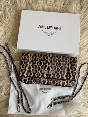 Zadig & Voltaire shoulder bag like new, black and silver