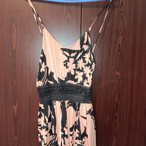 Sinsay One-Piece Romper new, black and pink, size XS