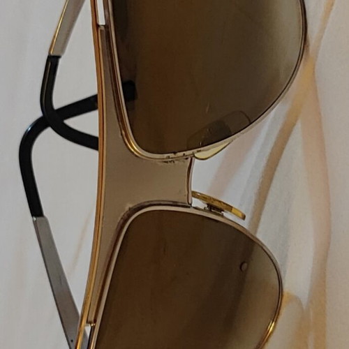 Dolce & Gabbana Aviator Sunglasses like new, beige and gold