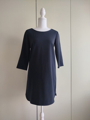 Mango navy φόρεμα σαν καινούργιο, κομψό ανοιξιάτικο φθινοπωρινό για το γραφείο