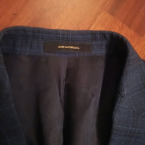 Massimo Dutti suit used, blue, wool, size 36/38