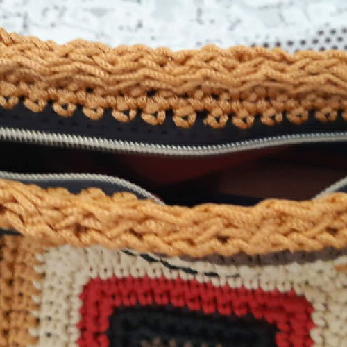 Boho Terra Tote shoulder bag new, colorful geometric design
