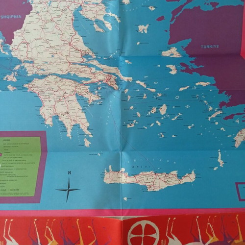 EOT Rare 1967 Greek Tourism Organization Promotional Brochure like new