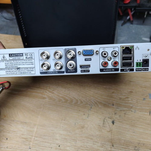 Camera recorder for 4 cameras used, supports hard disk