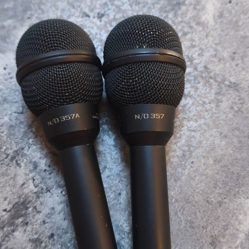 Electro-Voice N/D 357 and 357A professional dynamic microphones used