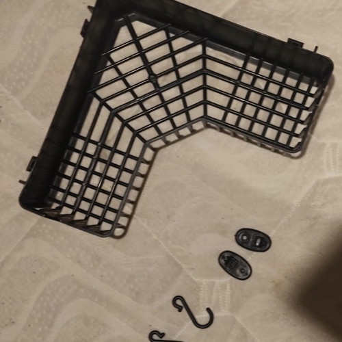 Wall-mounted bathroom storage basket for shampoo and toiletries