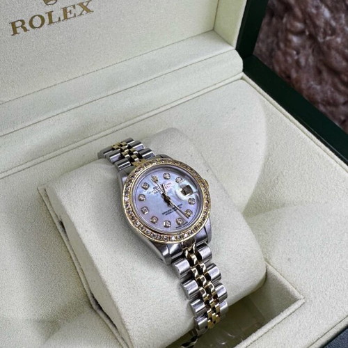 Rolex Datejust 26mm with diamond dial and bezel like new