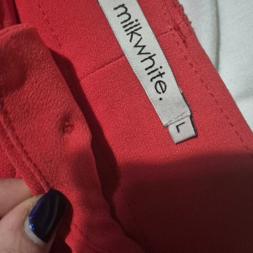 Milkwhite ψηλόμεσο κόκκινο παντελόνι μέγεθος L σαν καινούργιο