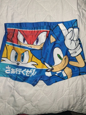 Sonic kids swimwear like new, size 128 cm, blue