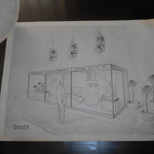 USA Pavilion DETH 1964 Booth Design Used Paper Model